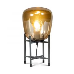 ETH Benn Gold Tafellamp S - E27 - Amber Glas