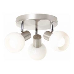 Brilliant Bona Plafondlamp - Ø32 - 3-lichts E14 - Chroom