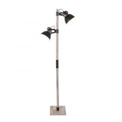 Mexlite Gearwood Vloerlamp - 2-lichts E27 - Antraciet