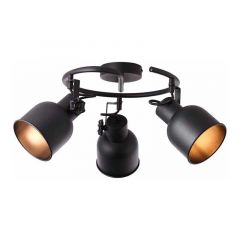 Brilliant Rolet Plafondlamp - Ø51cm - 3-lichts E14 - Zwart
