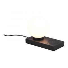 Reality Chloe Tafellamp -Wireless Charging - E14 - Zwart