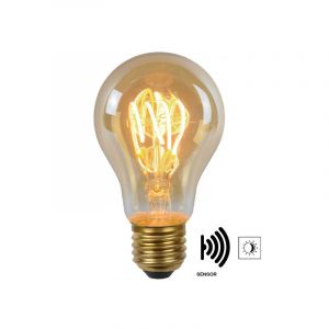 Lucide Filament LED Standaardlamp met sensor (A60) Amber E27 4 Watt