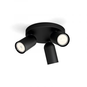 Philips Spotlamp Pongee 3-lichts Zwart 5058330PN