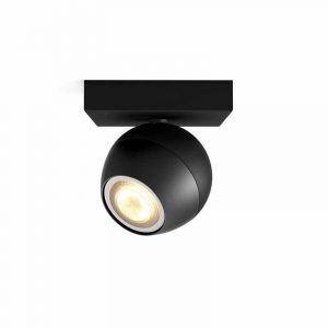 Philips Hue Buckram Spotlamp Zwart 1-lichts (excl. Dimmer) met Bluetooth