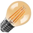 Lighto | LED Kogellamp Plastic | Grote fitting E27 Dimbaar | 4W Goud